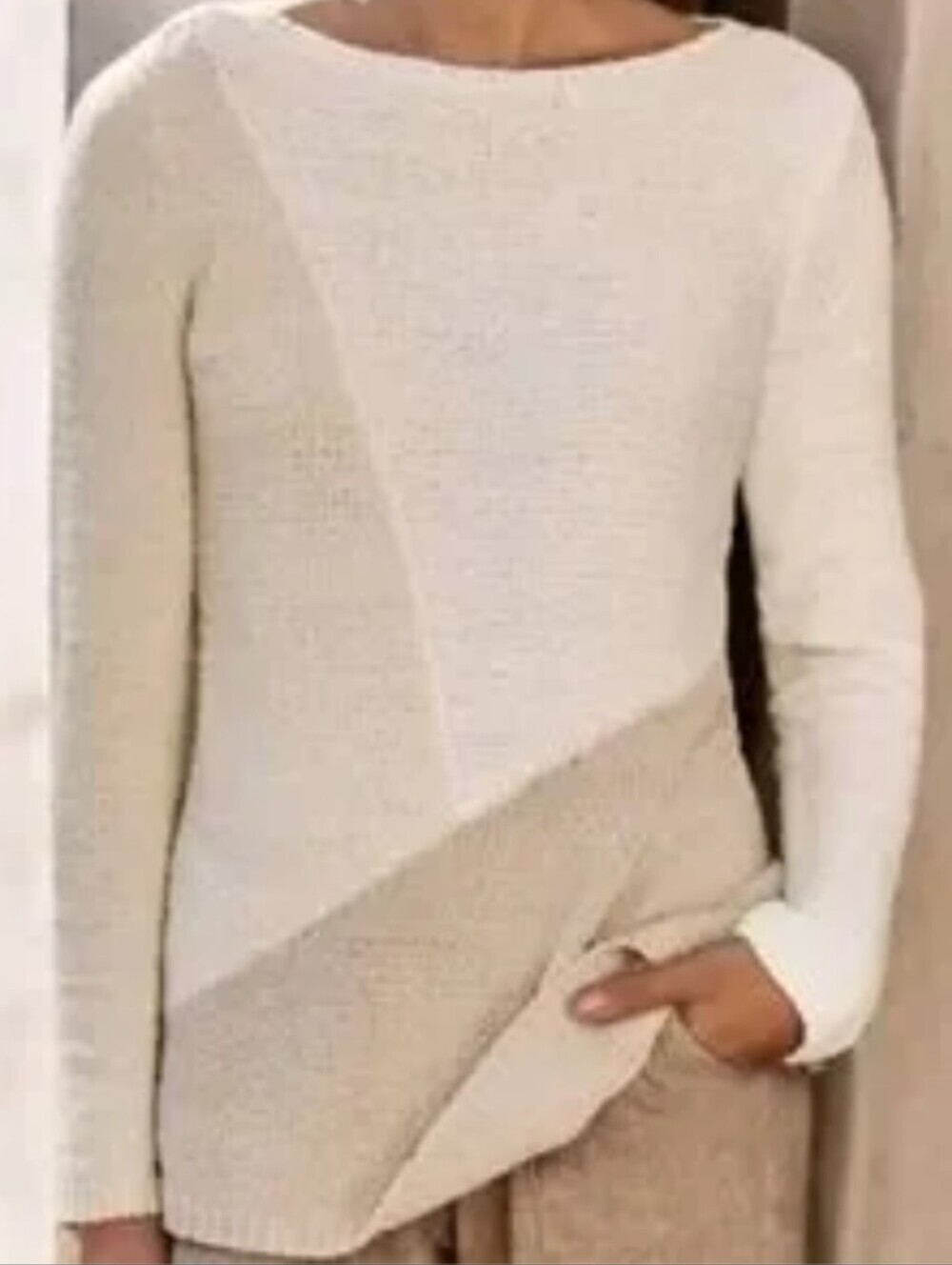PureJill Knit Colorblock Sweater